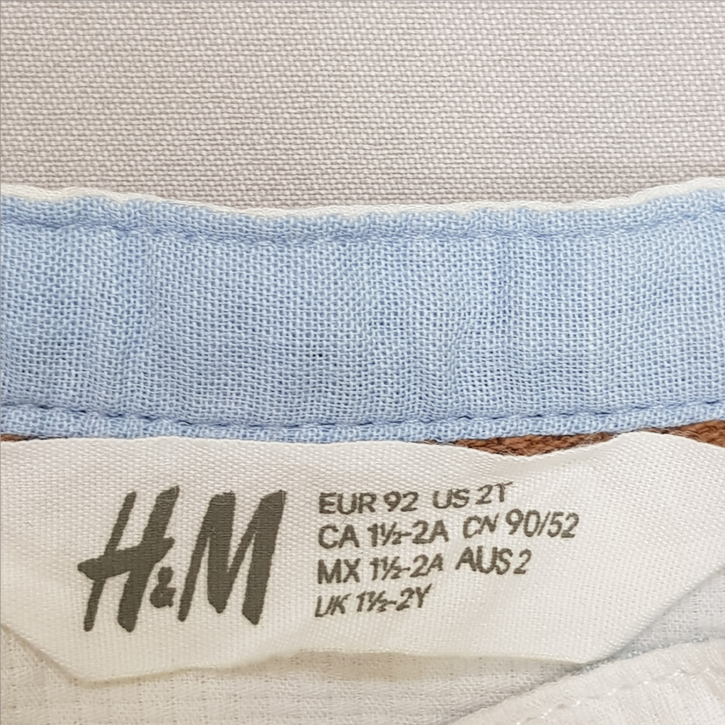 پیراهن پسرانه 27810 سایز 1.5 تا 8 سال مارک H&M