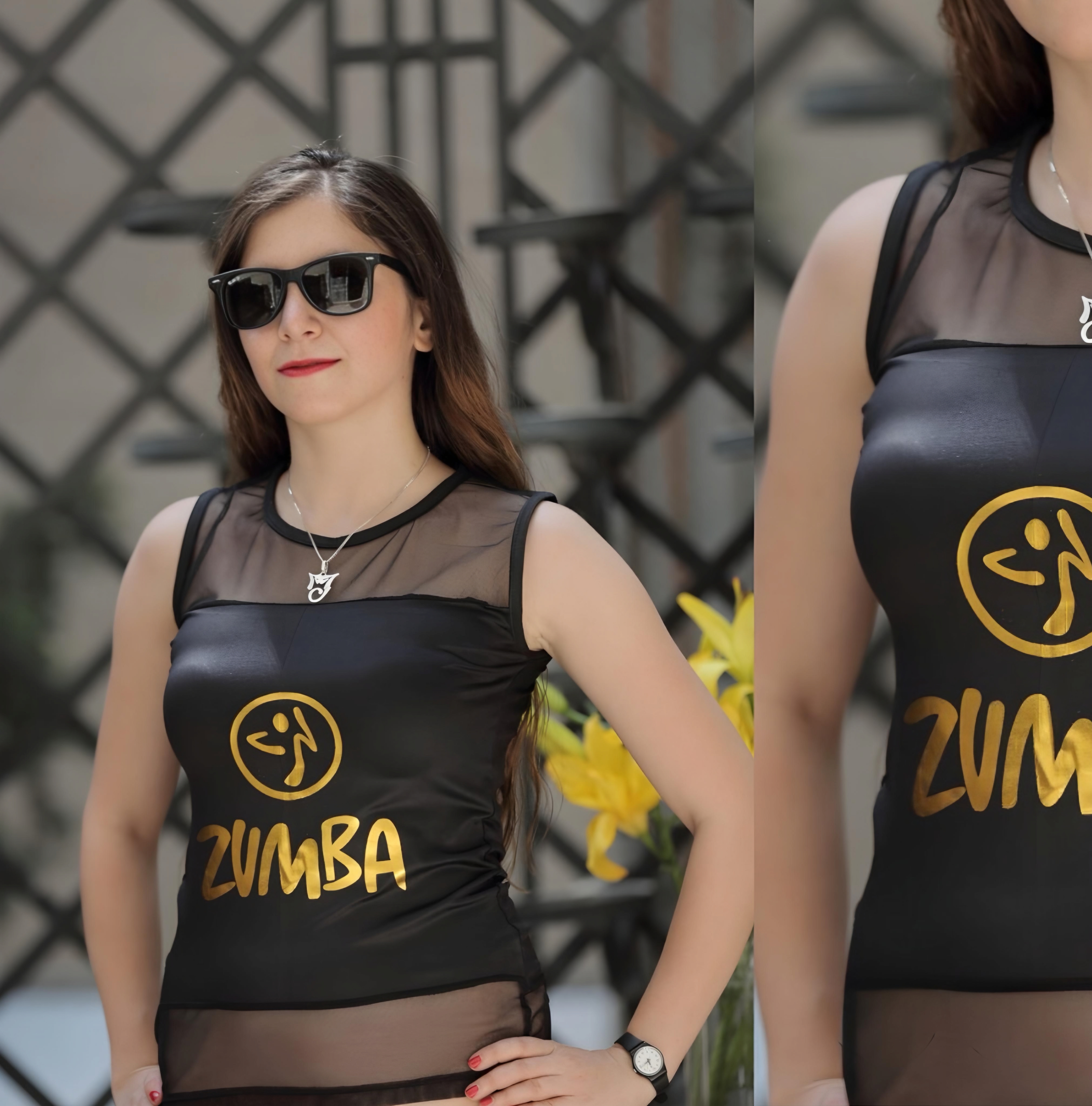 تاپ زنانه طرح Zumba کد 373
