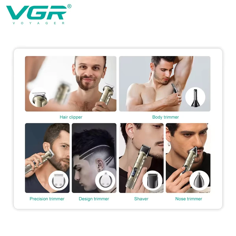 ماشین اصلاح موی سر و صورت وی جی ار مدل v 109 کد 802207