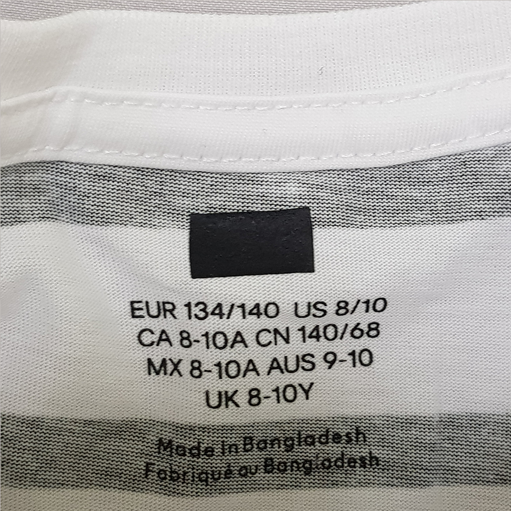 تی شرت 28404 سایز 9 تا 15 سال کد 4 مارک H&M