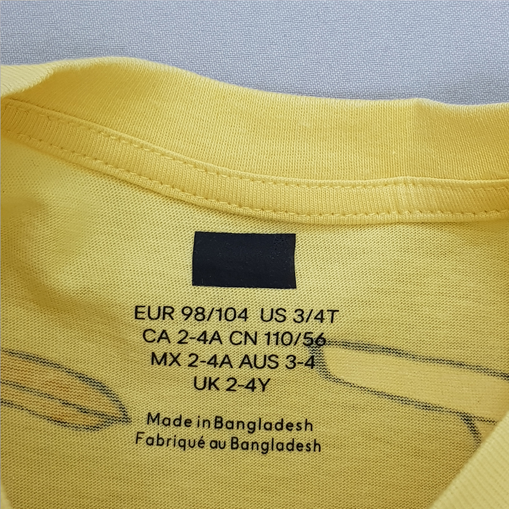تی شرت پسرانه 28404 سایز 1.5 تا 12 سال کد 12 مارک H&M
