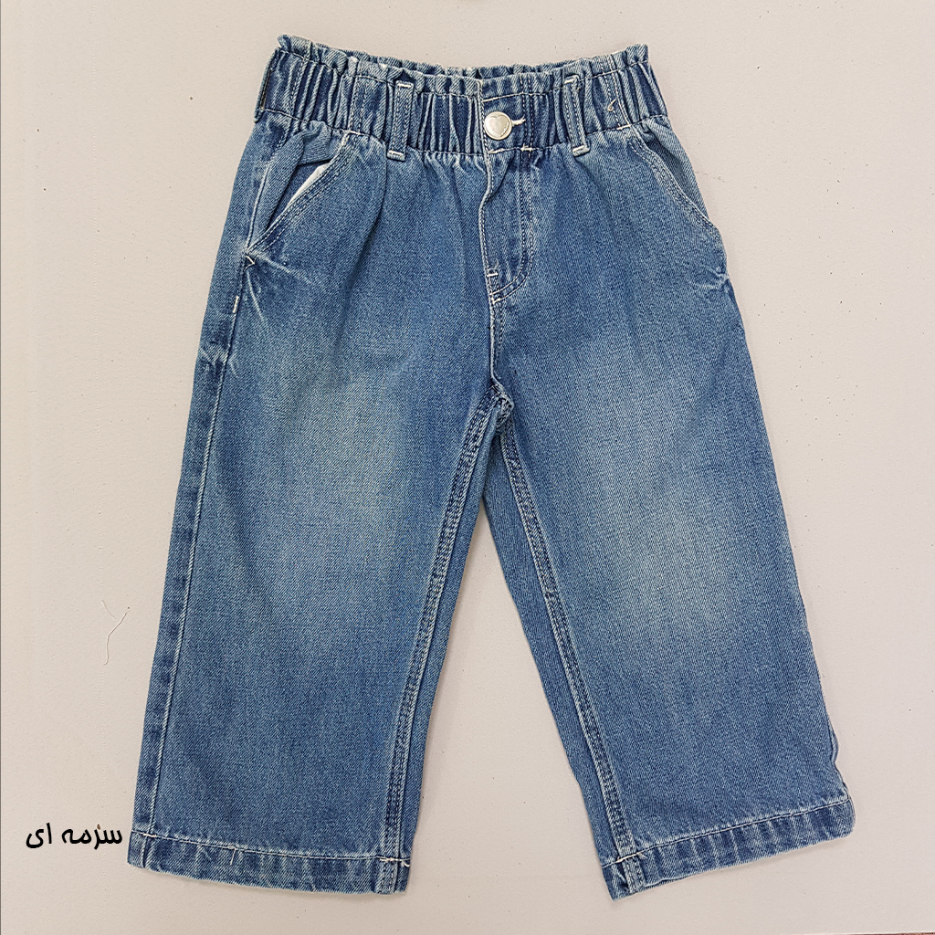 شلوار جینز دخترانه 27710 سایز 1.5 تا 12 سال کد 2 مارک H&M*