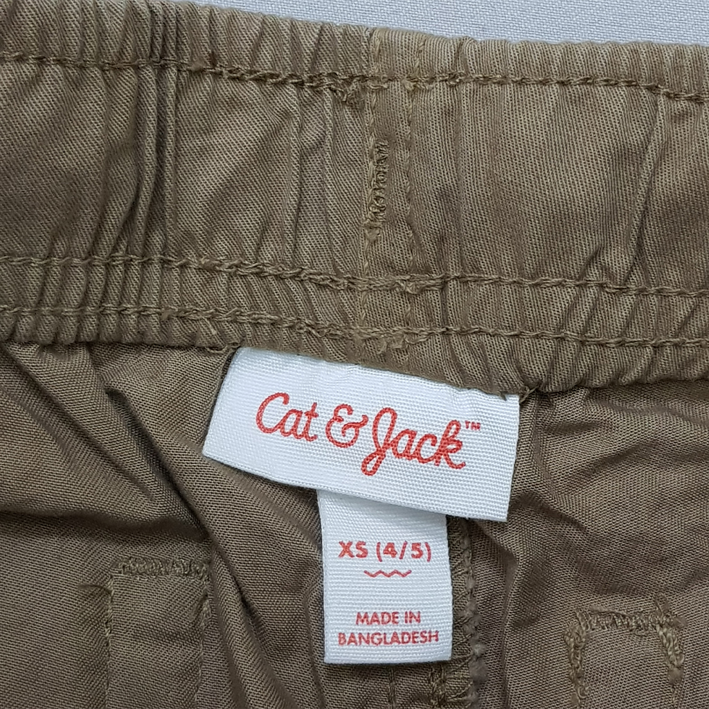 شلوارک کتان پسرانه 28519 سایز 4 تا 18 سال کد 9 مارک CAT&JACK