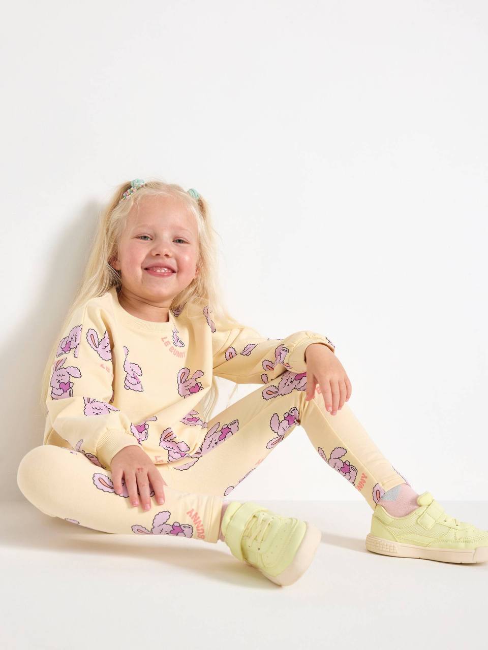 ست پلیور شلوار دخترانه 28797 سایز 1.5 تا 8 سال مارک LINDEX