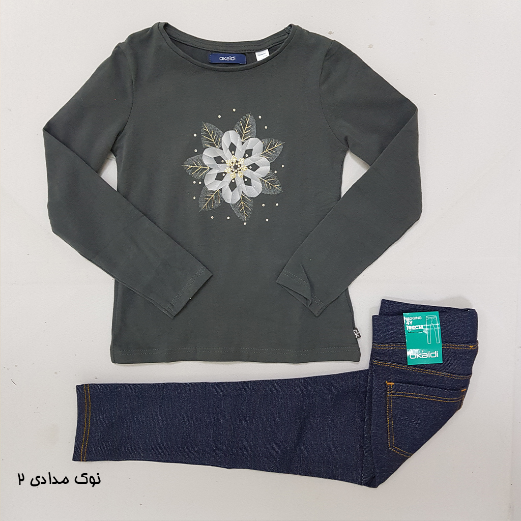 ست دخترانه 28980 سایز 3 تا 14 سال مارک OKAIDI