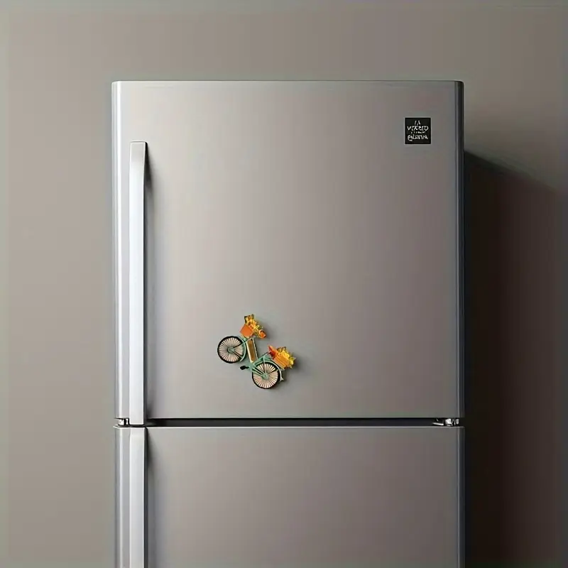2 عدد مگنت مدل دوچرخه نقاشی شده با دست به سبک هلندی با طرح گل کد 3179 (56 4.59 20)
