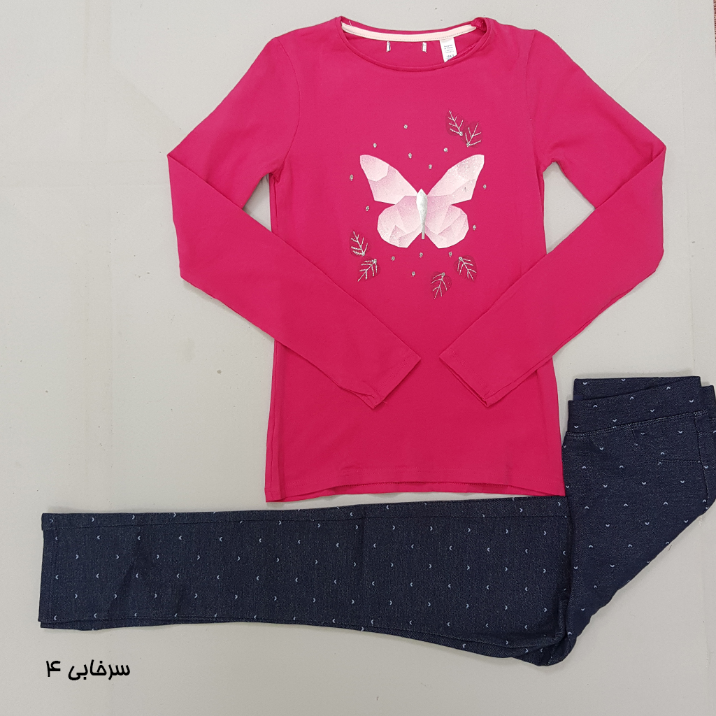 ست دخترانه 28980 سایز 3 تا 14 سال مارک OKAIDI   *