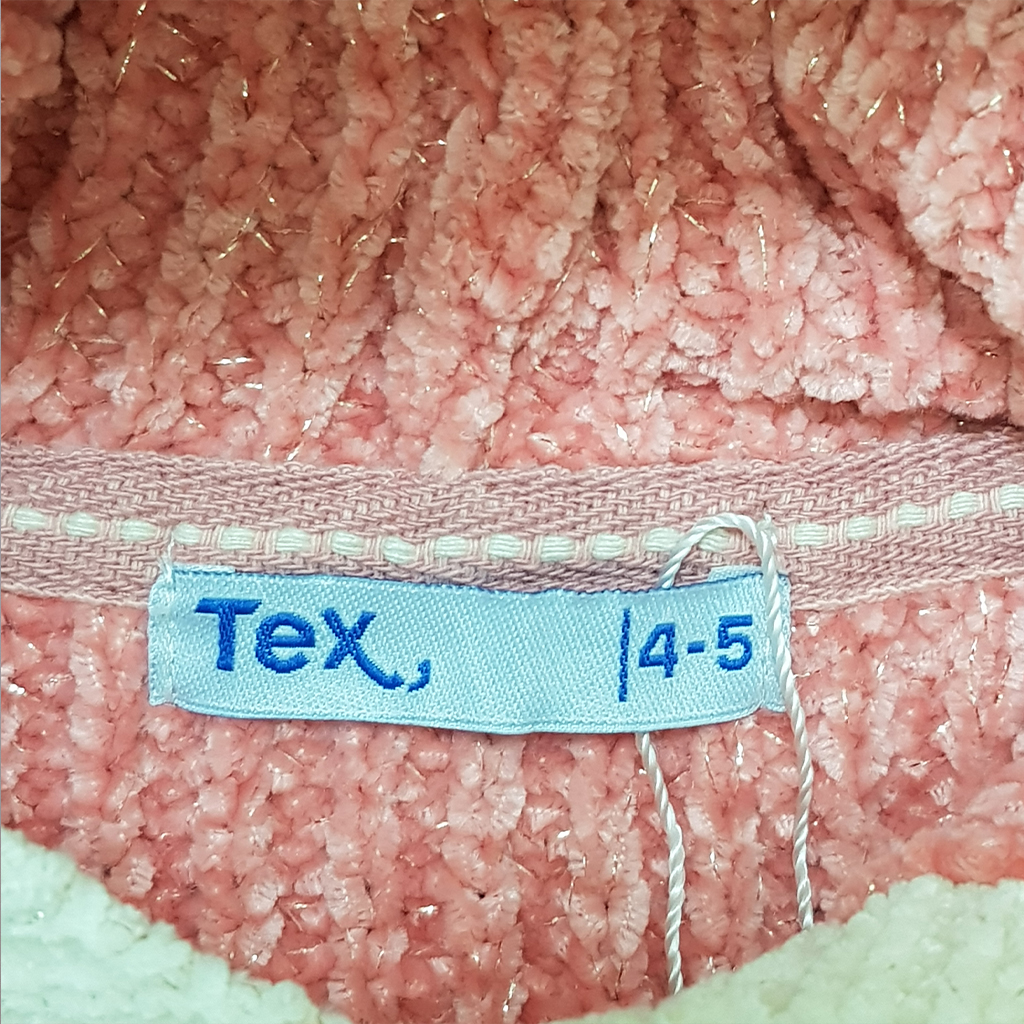 بافت کلاه دار دخترانه 29024 سایز 2 تا 6 سال مارک TEX   *