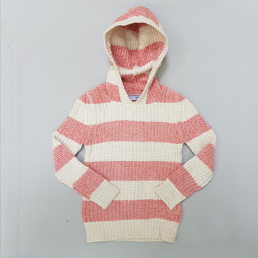 بافت کلاه دار دخترانه 29024 سایز 2 تا 6 سال مارک TEX   *