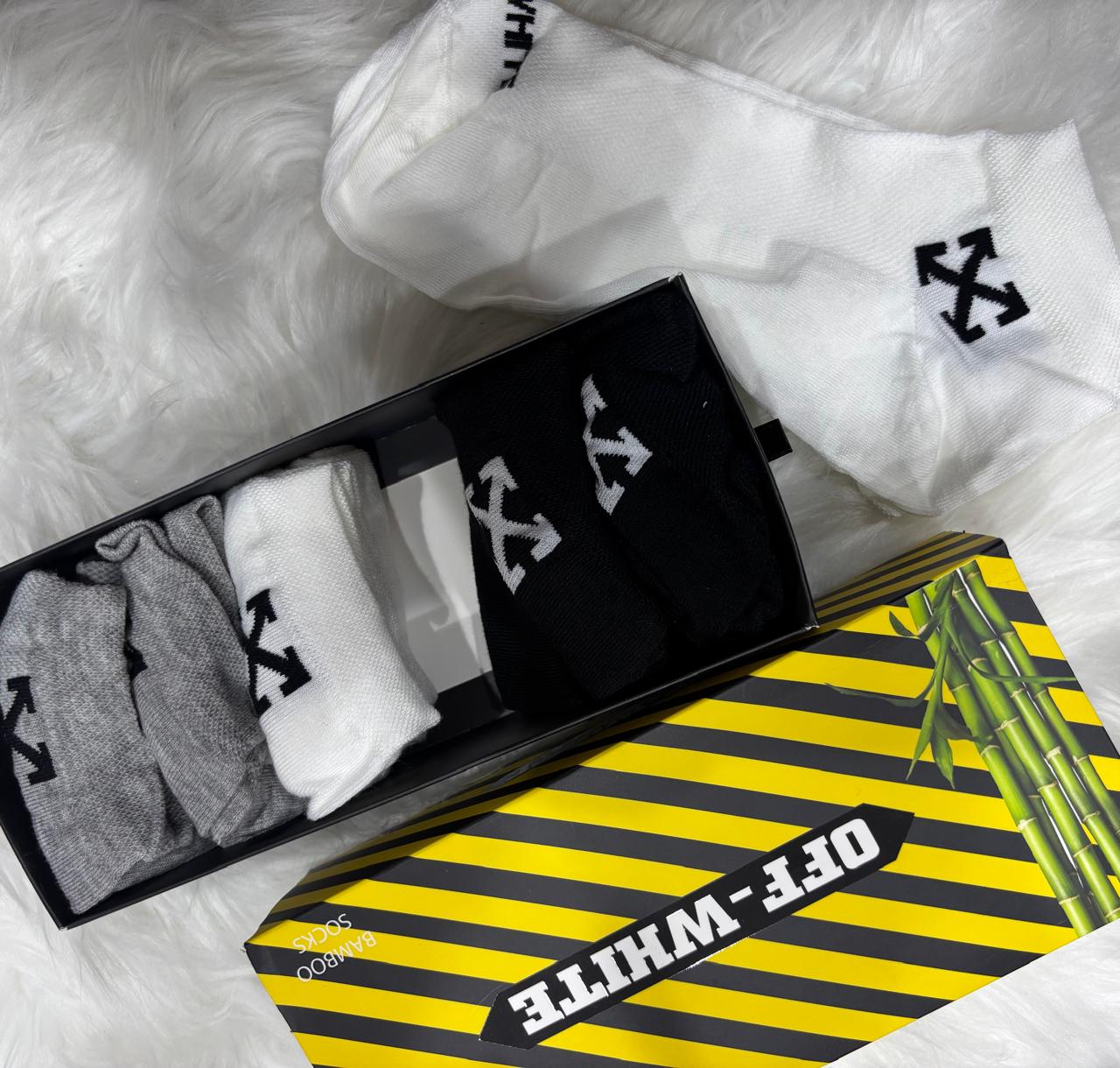 پک 6 عددی جوراب OFF WHITE  کد 3625