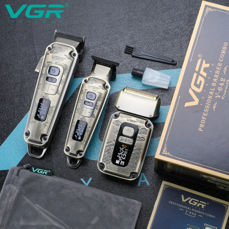 ماشین اصلاح موی سر و صورت وی جی ار مدل V-642 کد 802291