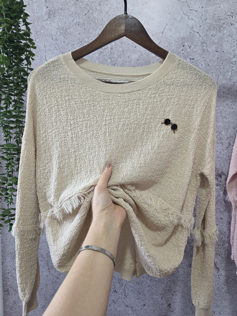 بلوز بافت اسپورت قواره دار زنانه کد 418336