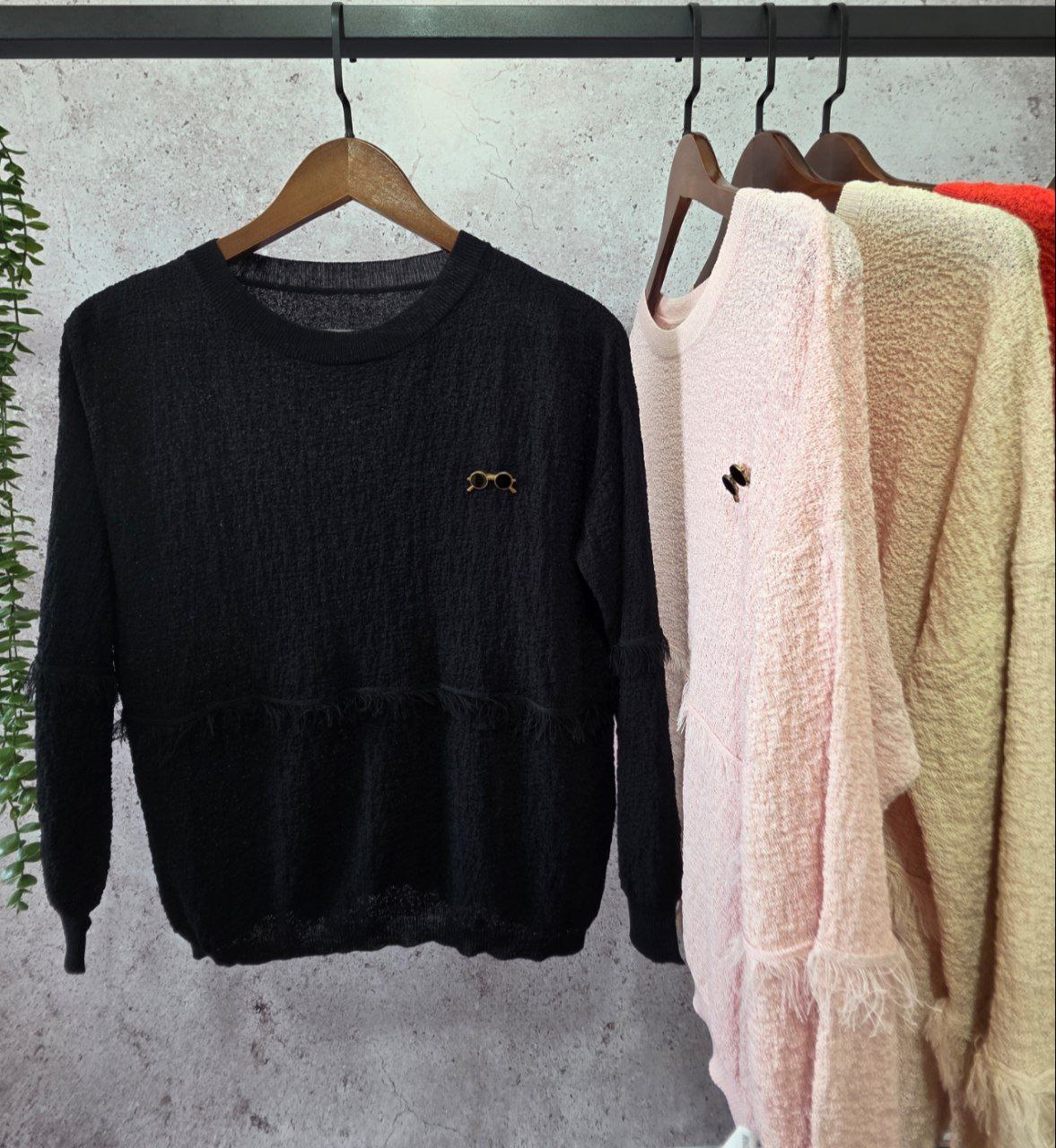 بلوز بافت اسپورت قواره دار زنانه کد 418336