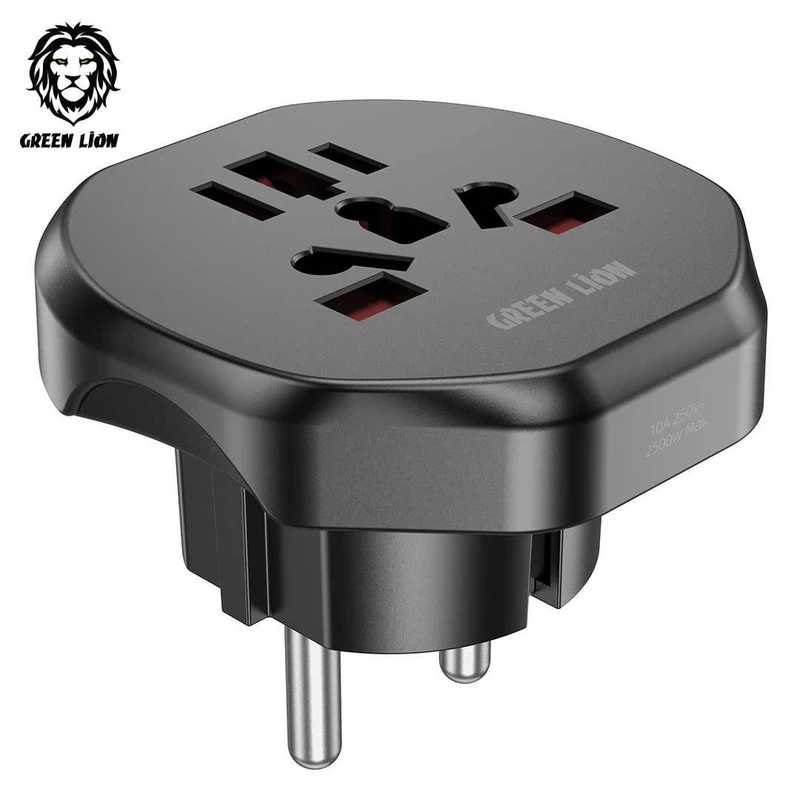 مبدل برق گرین لاین مدل Conversion EU Plug 2 کد 802302