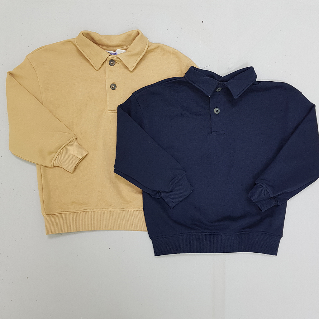 پلیور یقه دار پسرانه 29445 سایز 1.5 تا 10 سال مارک H&M