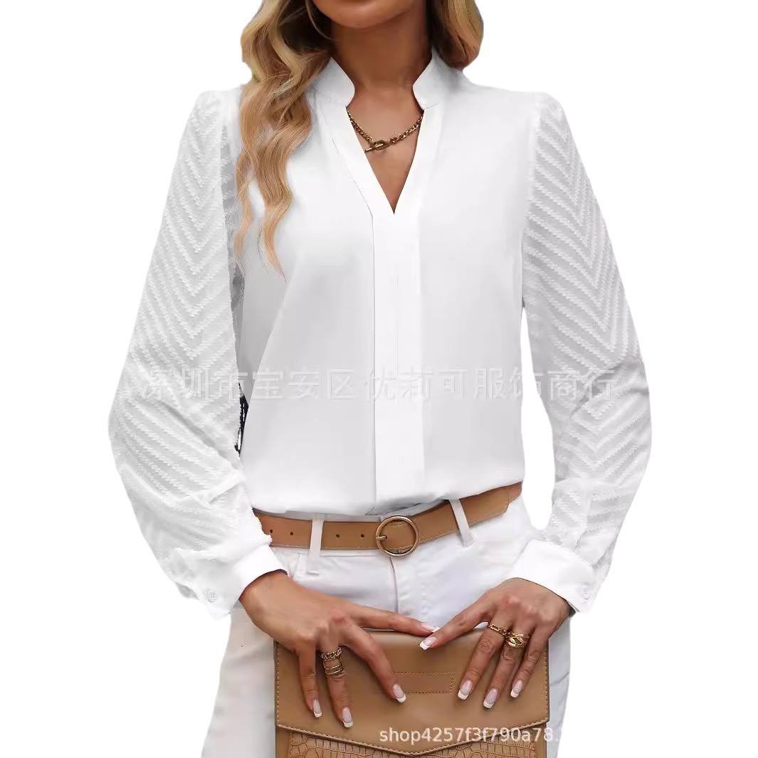 بلوز آستین گیپوری زنانه کد 418648