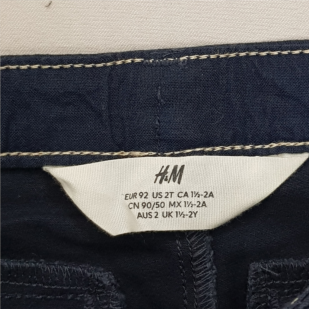 شلوار کتان پسرانه 29448 سایز 1.5 تا 10 سال مارک H&M