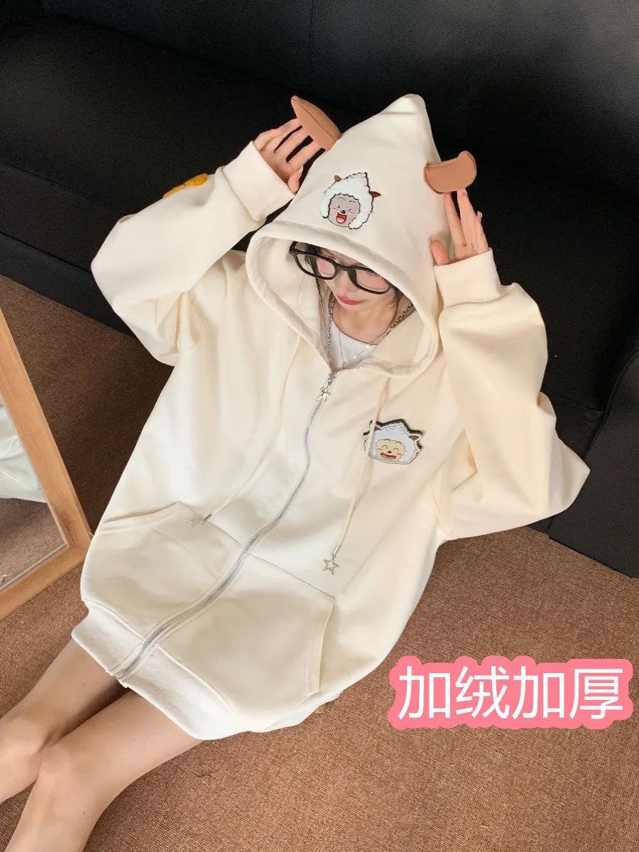 سویشرت عروسکی گوش دار دخترانه کد 418745