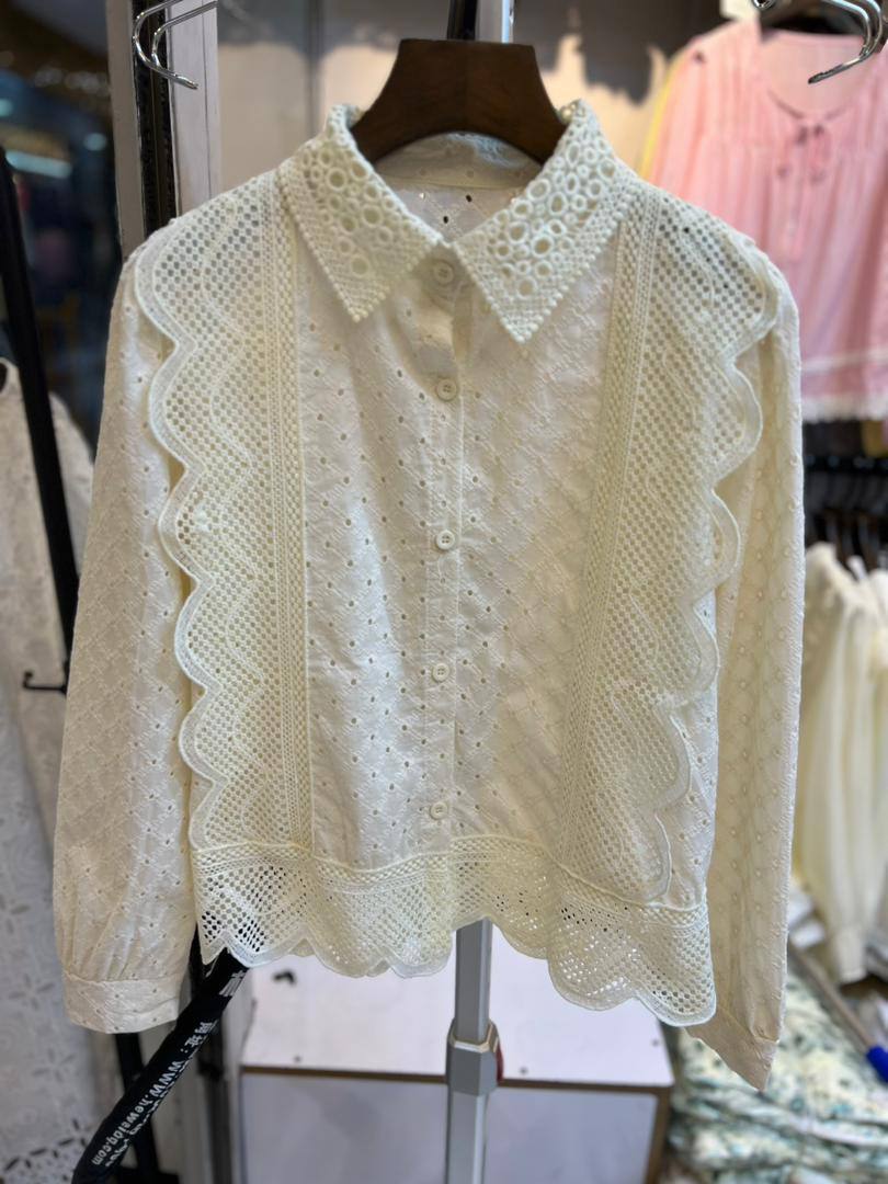 شومیز خامه دوزی زنانه کد 418756