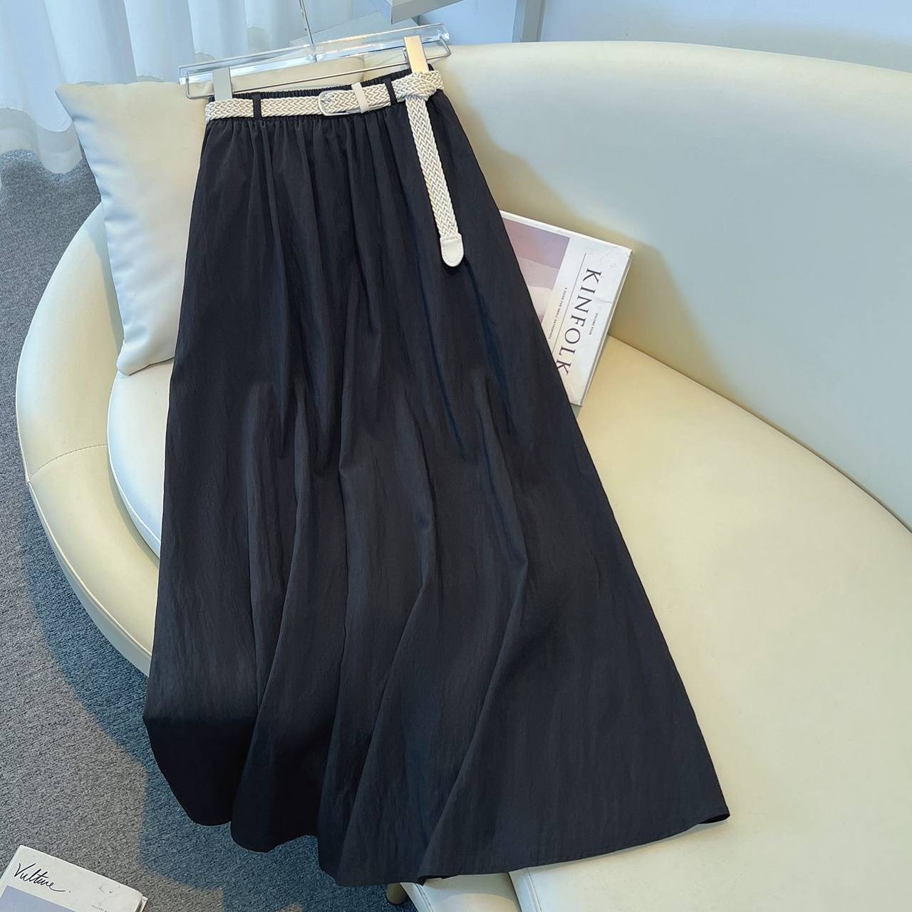 دامن کتان زنانه کد 418762