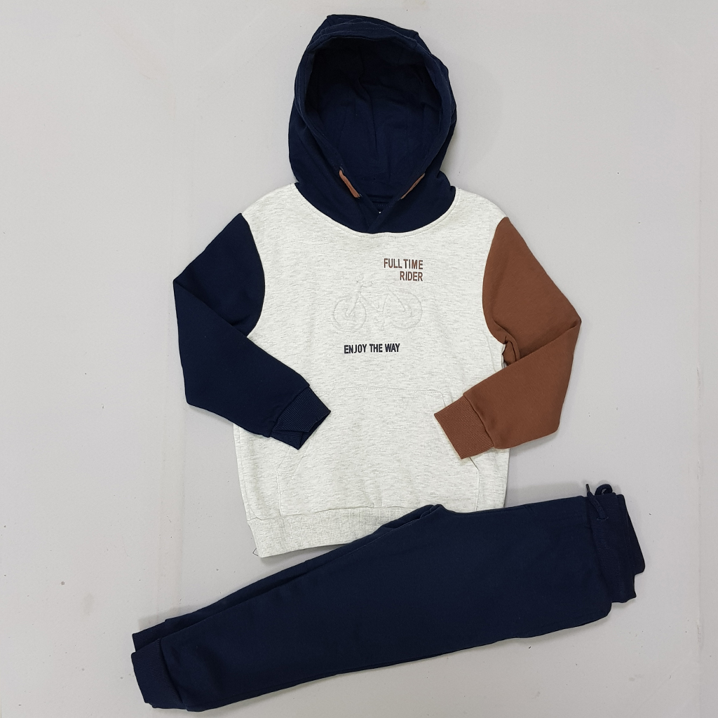 ست هودی و شلوار پسرانه 29663 سایز 5 تا 12 سال مارک Orchestra