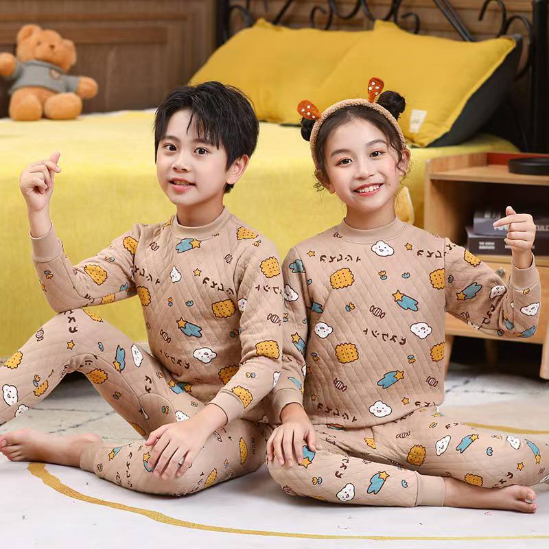 ست بلوز و شلوار (خواهر و برادری) وارداتی طرح بیسکویت کد 2205656