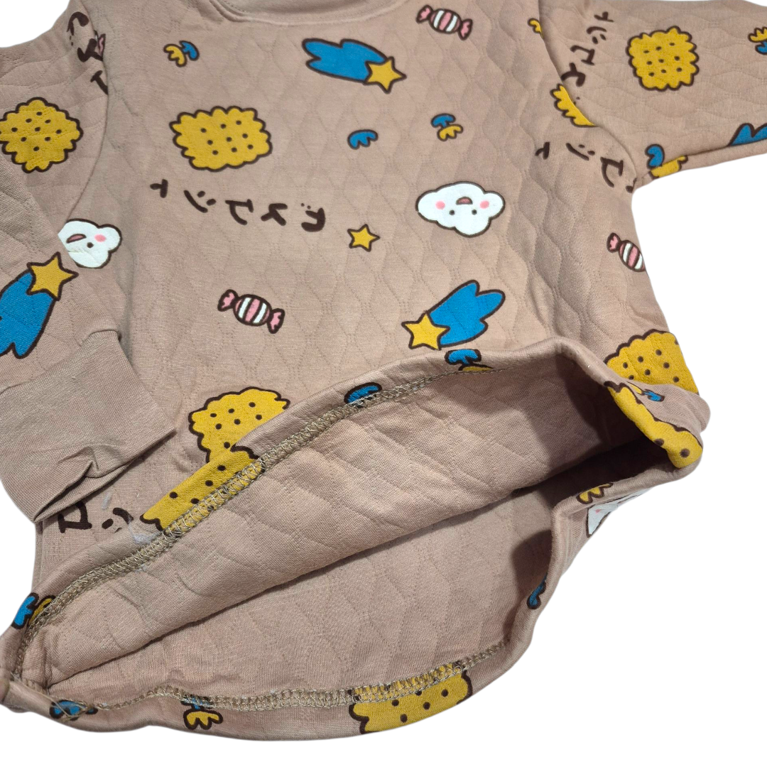 ست بلوز و شلوار (خواهر و برادری) وارداتی طرح بیسکویت کد 2205656