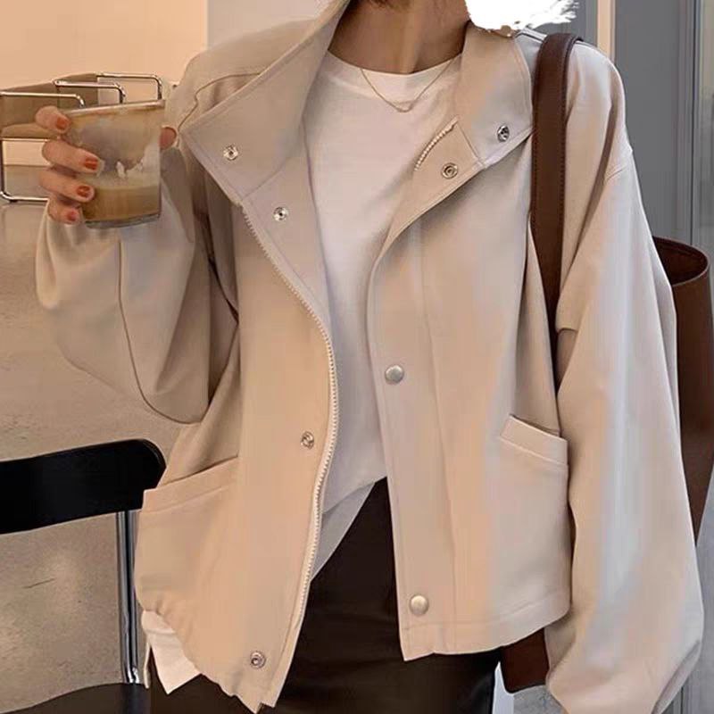 بامبر جکت کتان زنانه کد 418810