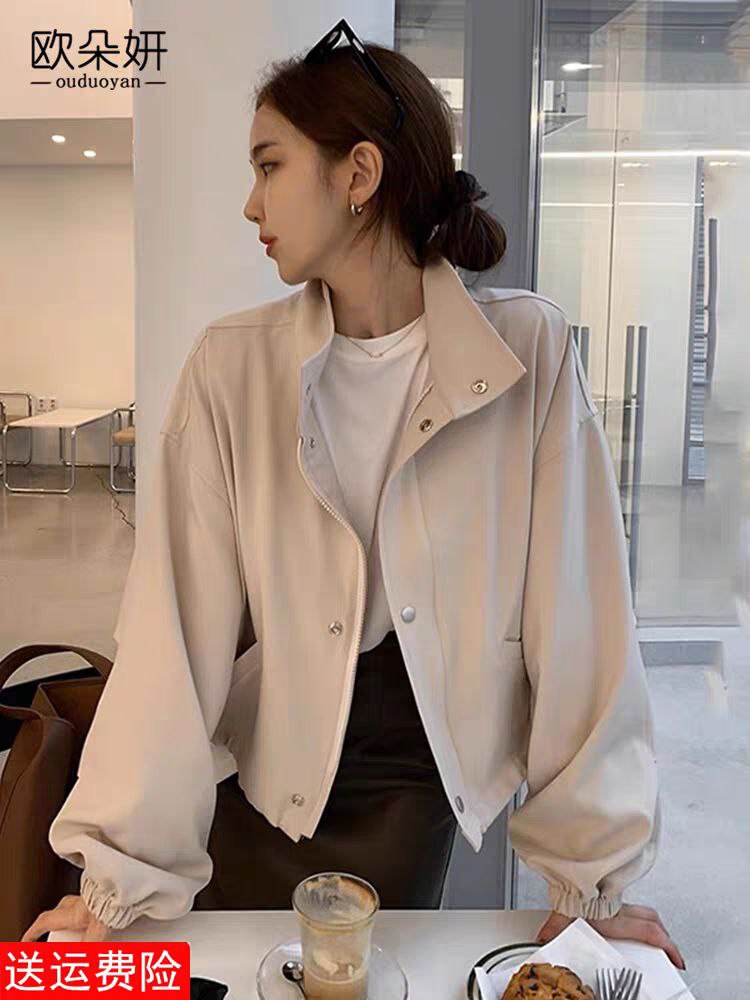 بامبر جکت کتان زنانه کد 418810