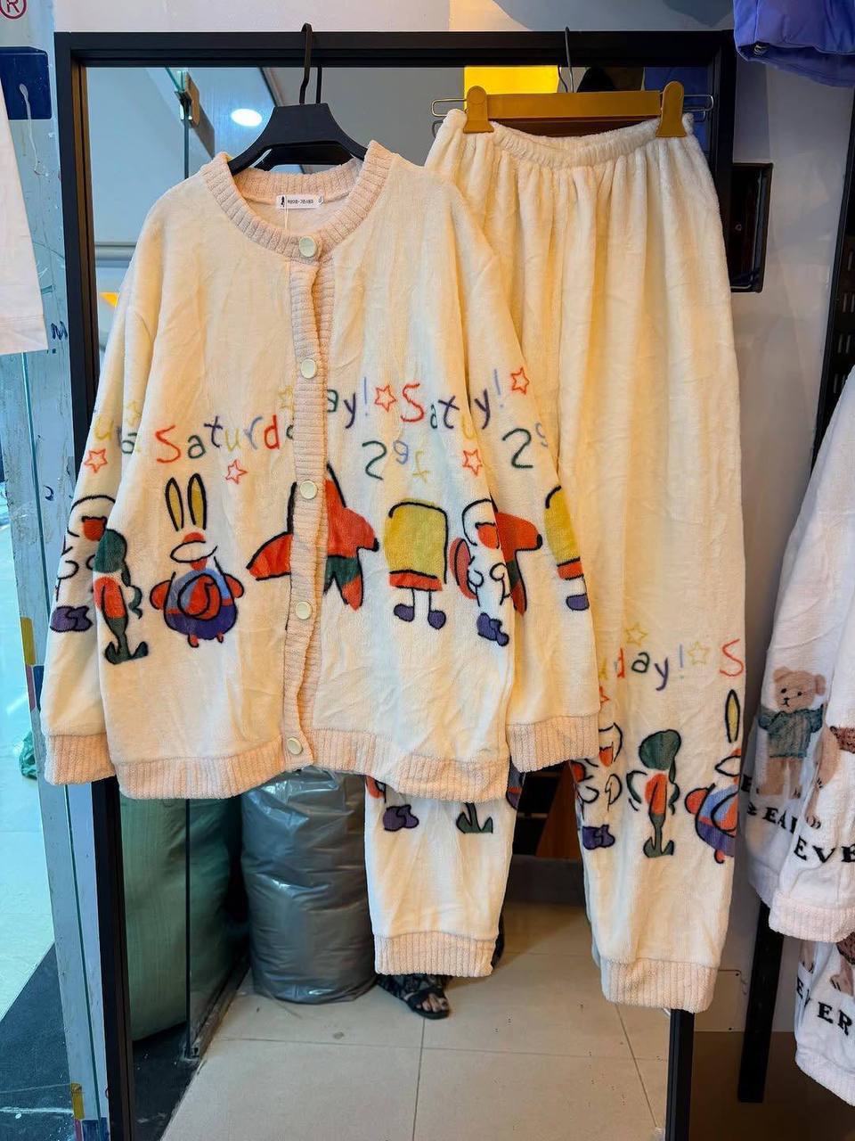 ست تدی دکمه دار طرح پاتریک زنانه کد 418813