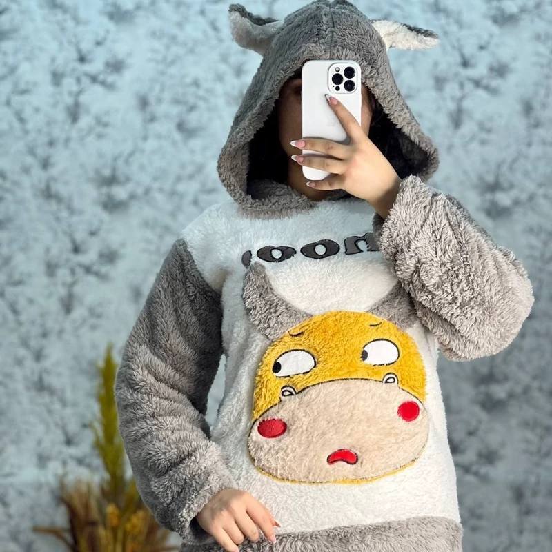 ست تدی پتویی طرح گاوی دخترانه کد 418814