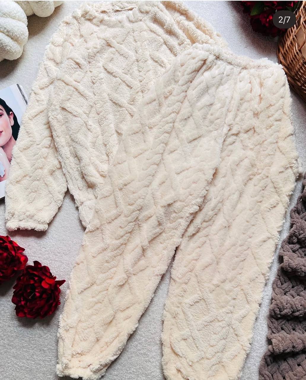 ست تدی گرم بالا زنانه کد 418830