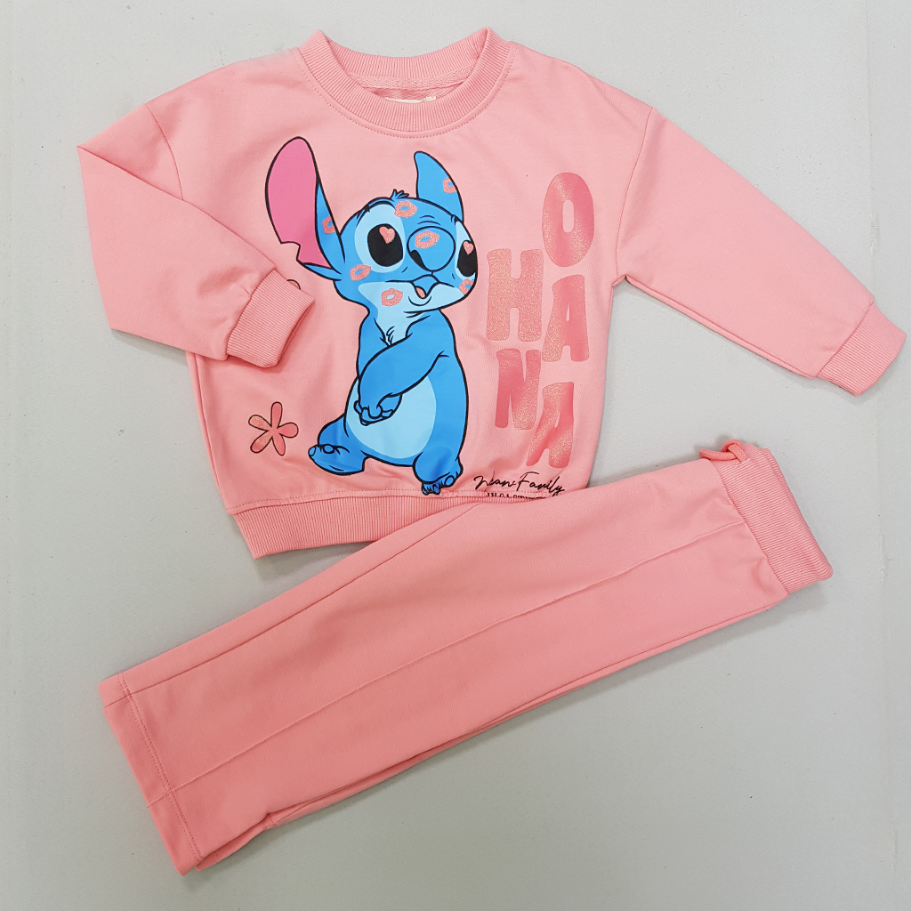 ست پلیور و شلوار دخترانه 30022 سایز 9 ماه تا 11 سال مارک JACQ