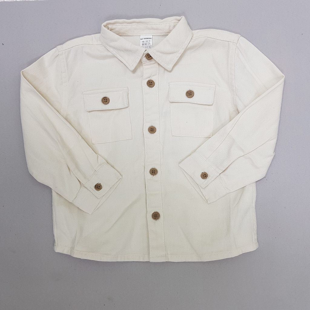 پیراهن کتان پسرانه 30069 سایز 9 ماه تا 8 سال مارک LC WAIKIKI