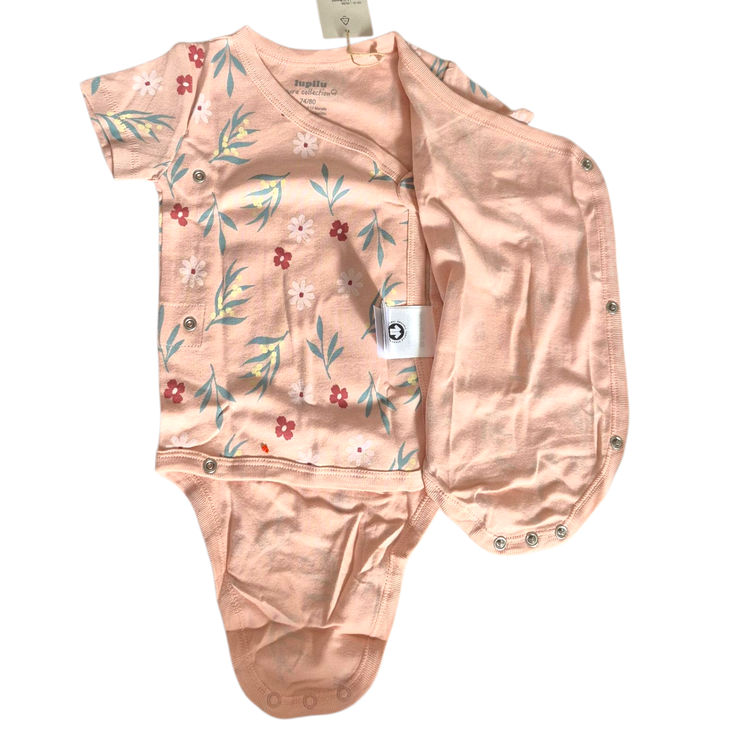 بادی دوبل نوزادی برند لوپیلو طرح گلدار کد 2205668