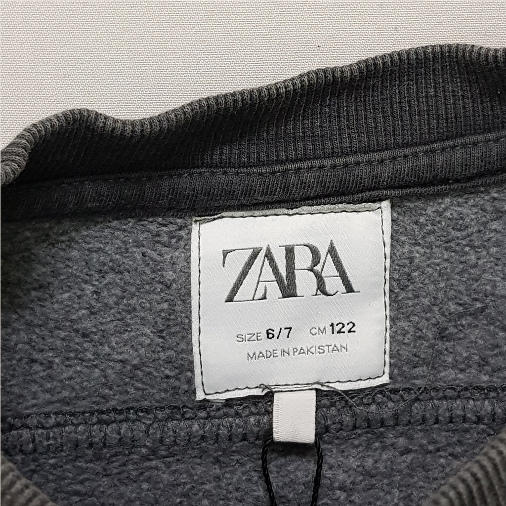 پلیور توپنبه ای پسرانه 30177 سایز 6 تا 14 سال مارک ZARA   *