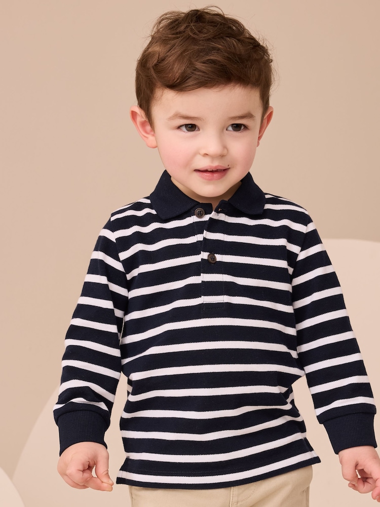 بلوز یقه دار پسرانه 30282 سایز 6 ماه تا 7 سال مارک Next