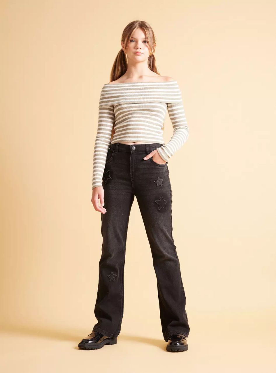 شلوار جینز دخترانه 30234 سایز 10 تا 16 سال مارک Melt