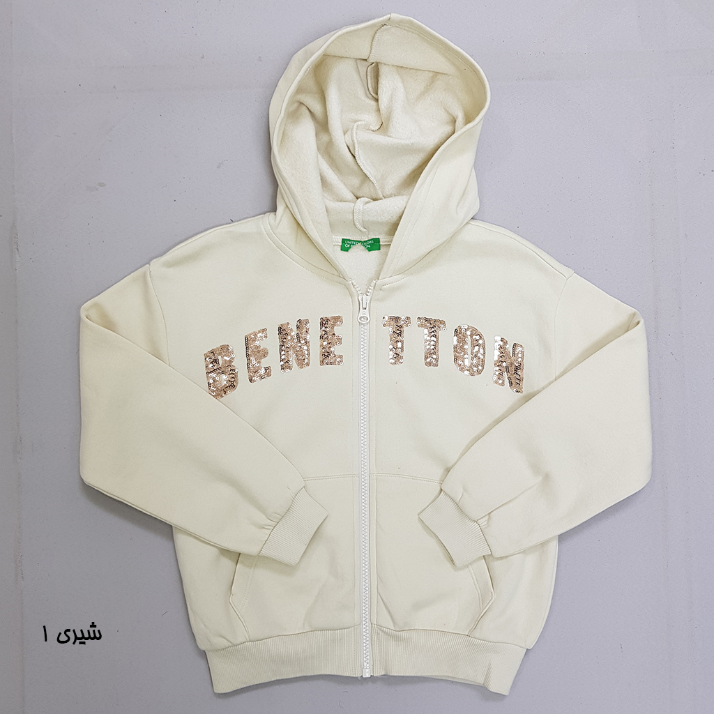 سویشرت دخترانه 30249 سایز 4 تا 14 سال مارک United Colors Of Benetton