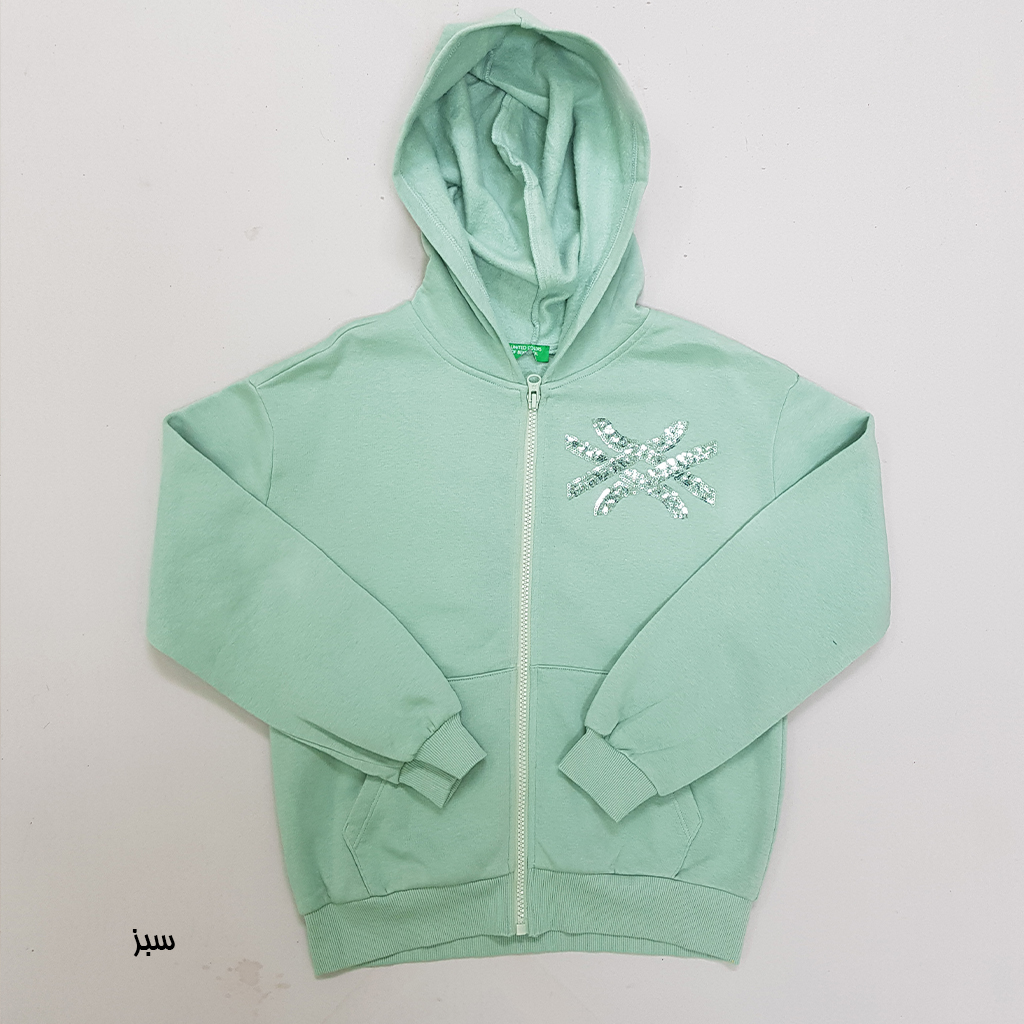 سویشرت دخترانه 30249 سایز 4 تا 14 سال مارک United Colors Of Benetton