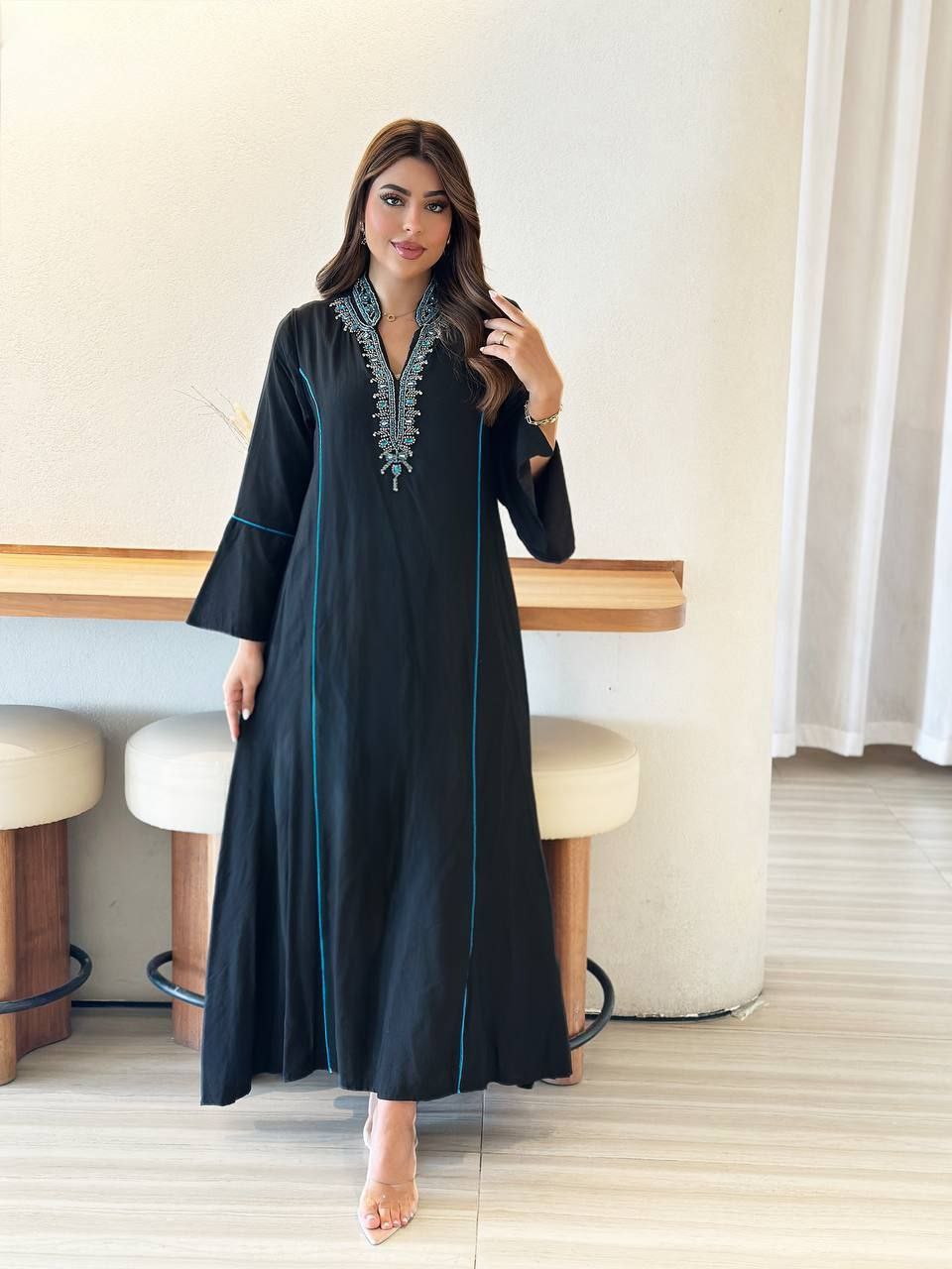 لباس بلند نخی زنانه کد 419134