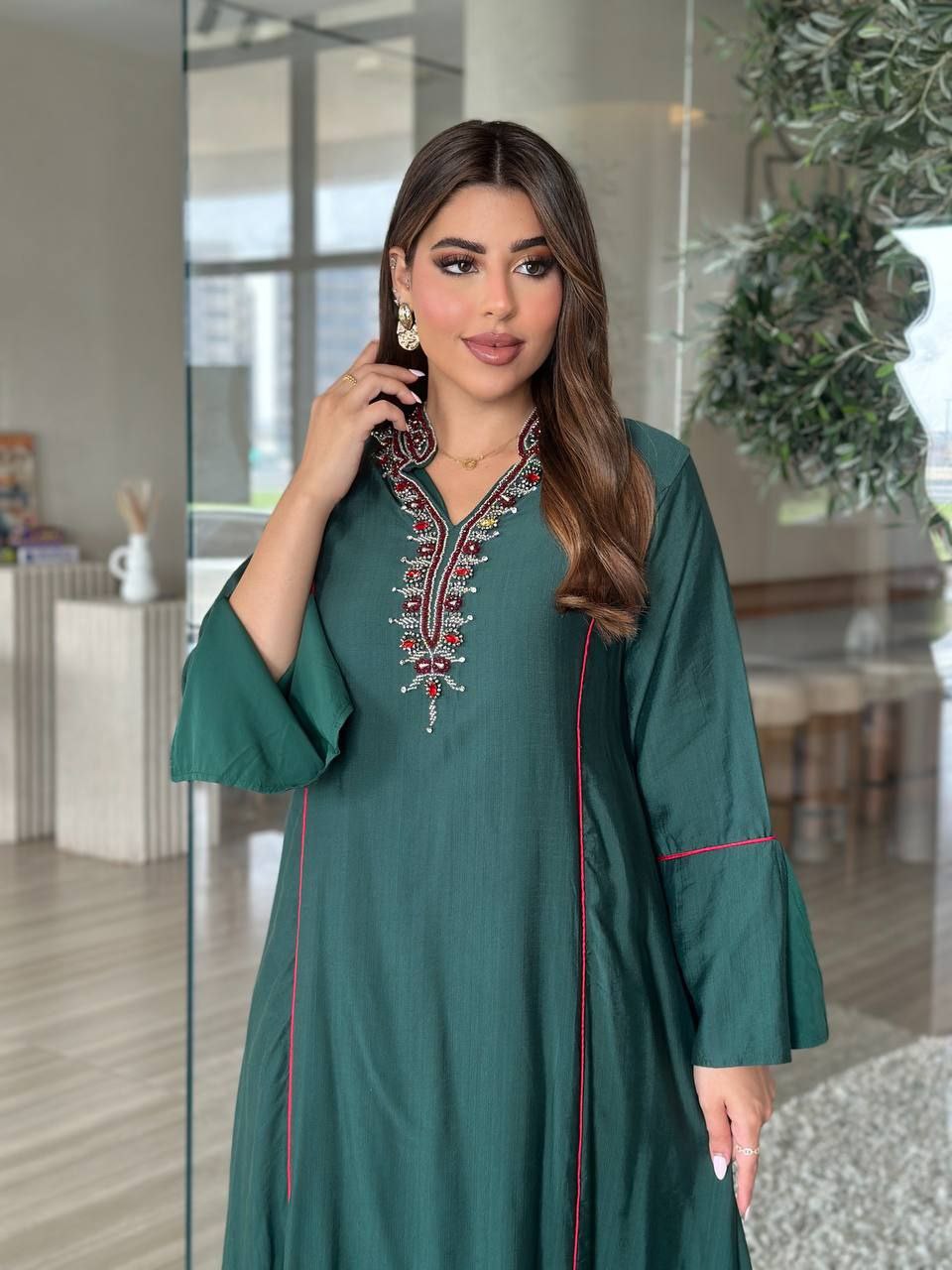 لباس بلند نخی زنانه کد 419134