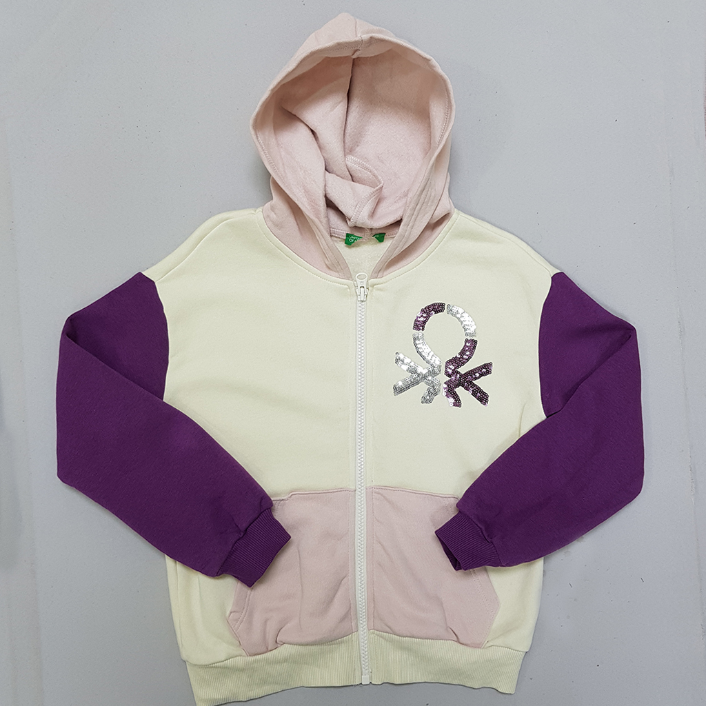 سویشرت دخترانه 30250 سایز 6 تا 14 سال کد 2 مارک United Colors Of Benetton