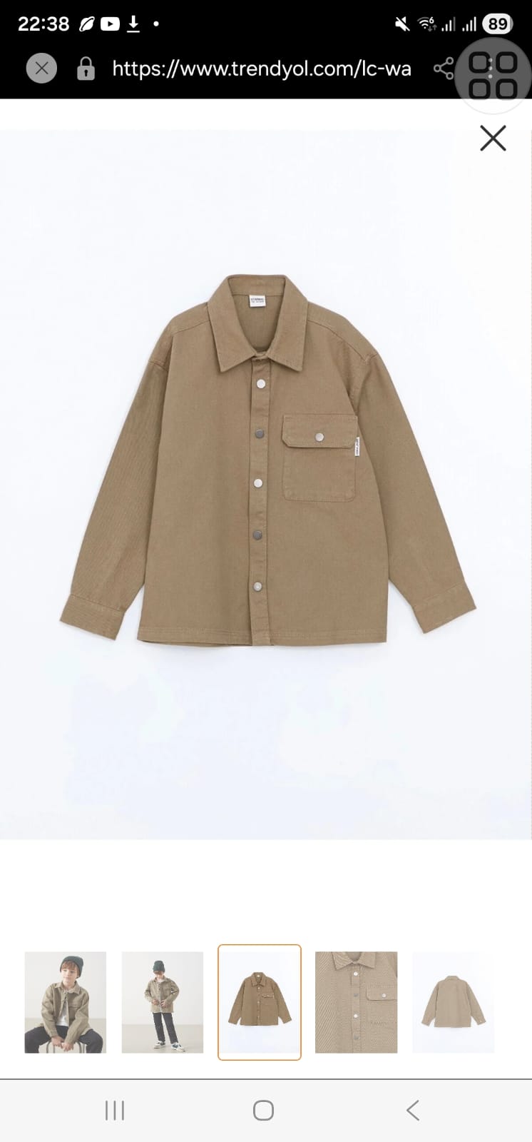 کت جینز پسرانه 30227 سایز 5 تا 14 سال مارک LC WAIKIKI