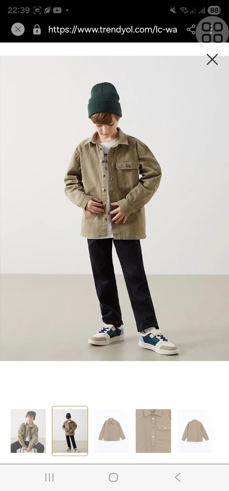 کت جینز پسرانه 30227 سایز 5 تا 14 سال مارک LC WAIKIKI