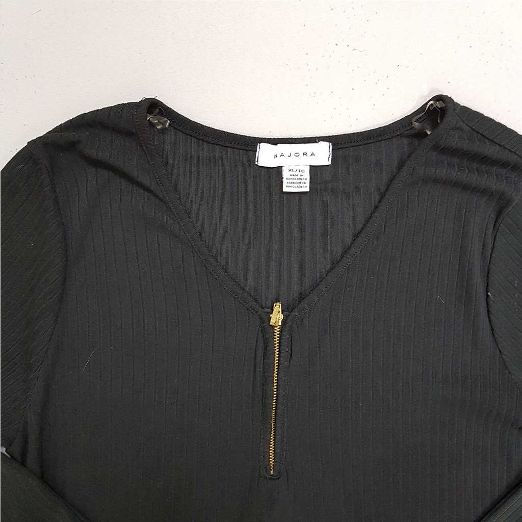 بافت نیم زیپ زنانه 30363 کد 1 مارک MAJORA