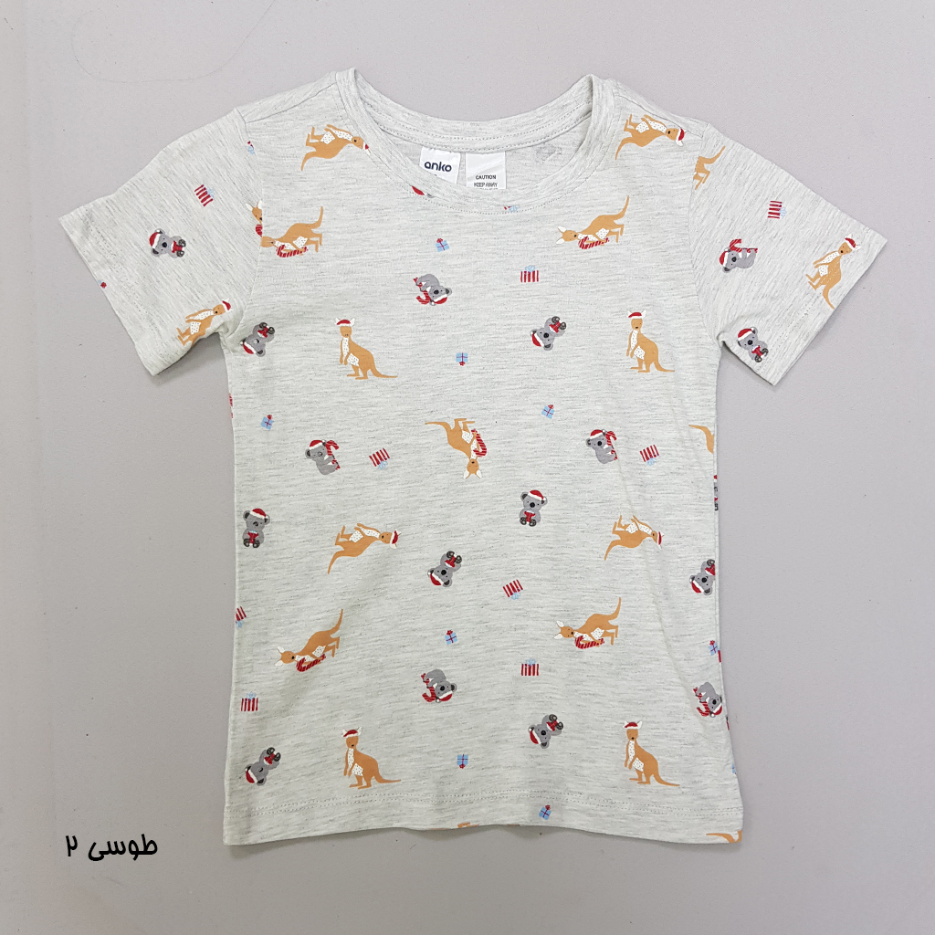 تی شرت پسرانه 35482 سایز 7 تا 12 سال کد 1 مارک anko