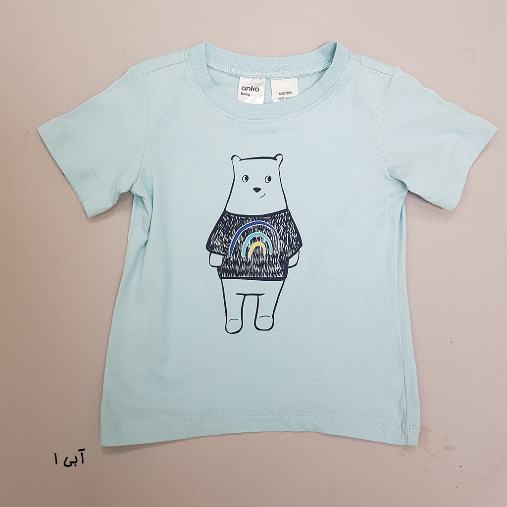 تی شرت پسرانه 35482 سایز 7 تا 12 سال کد 1 مارک anko