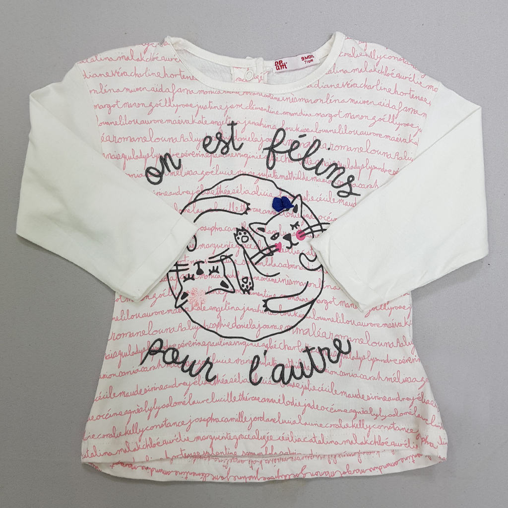 بلوز دخترانه 28460 سایز 3 تا 24 ماه کد 11