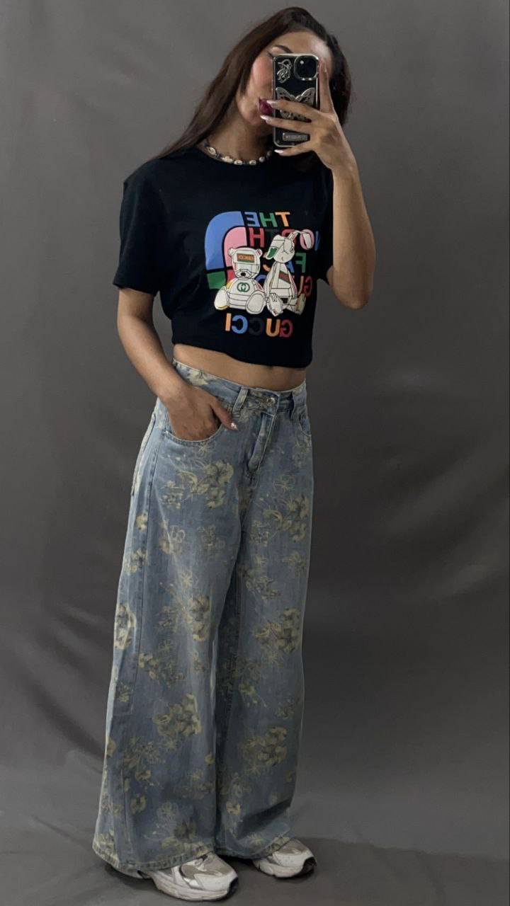 شلوار گلدار دخترانه کد 419211